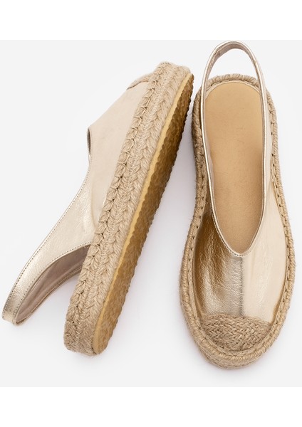 Kadın Önü Kapalı Bantlı Günlük Jüt Espadril Sandalet Konlep