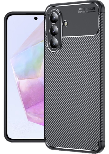 Samsung Galaxy A36 Kılıf Karbon Desenli Şık Negro Premium Silikon Kapak