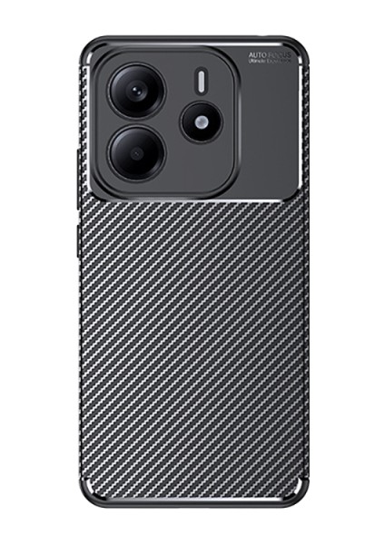 Redmi Note 14 Kılıf Karbon Desenli Şık Negro Premium Silikon Kapak