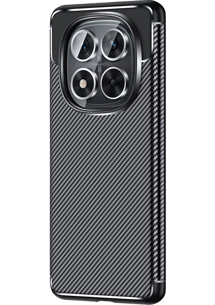 Redmi Note 14 Kılıf Karbon Desenli Şık Negro Premium Silikon Kapak
