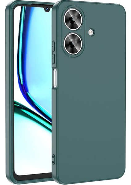 Realme Note 60 Kılıf Kadife Dolgulu Şık Candy Lansman Silikon Kapak