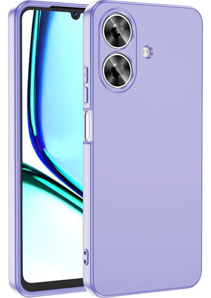 Realme Note 60 Kılıf Kadife Dolgulu Şık Candy Lansman Silikon Kapak