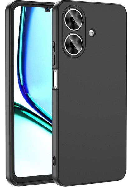 Realme Note 60 Kılıf Kadife Dolgulu Şık Candy Lansman Silikon Kapak