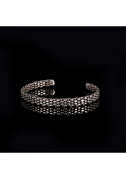 925 AyarGümüş Motifli Erkek Kelepçe Bileklik Modeli fiyatları