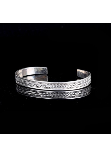 925 AyarGümüş Motifli Erkek Kelepçe Bileklik Modeli fiyatları