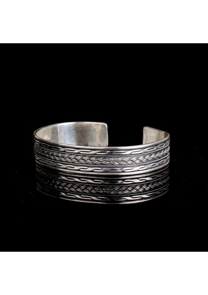 925 AyarGümüş Erkek Kelepçe Bileklik Hasır Modeli fiyatları