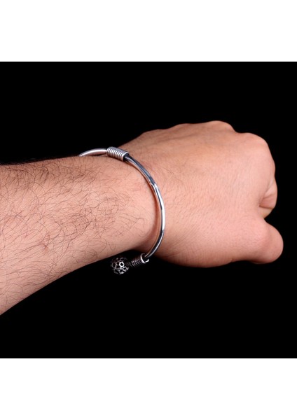 925 AyarGümüş Motifli Erkek Kelepçe Bileklik Modeli modelleri