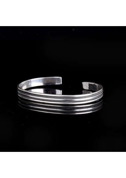 925 AyarGümüş Motifli Erkek Kelepçe Bileklik Modeli fiyatları