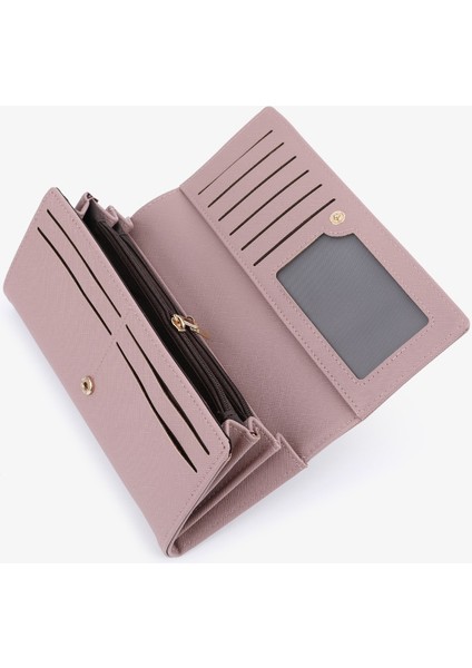 Büyük Kapasiteli Bayan Kart Tutucu Cüzdan Moda Clutch Kadın Çoklu Kart Yuvası (Yurt Dışından)
