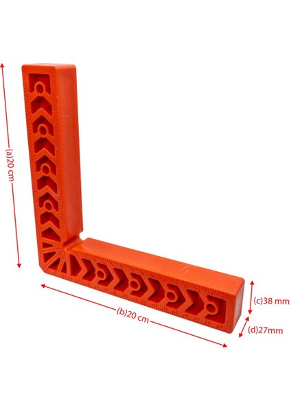 6283 Abs Plastik Gönye 20X20 cm fiyatları