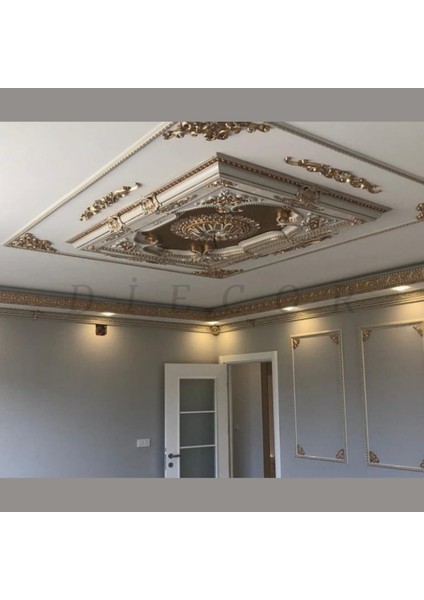 Dekoratif Polimer 40 cm Saray Tavan Avize Göbeği fırsatları