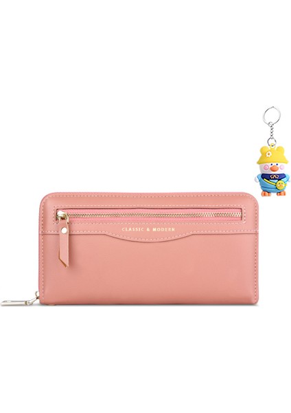 Bayan Cüzdan Fermuarlı Çanta Değişiklik Uzun Kart Yuvası Düşüş Kart Tutucu (Yurt Dışından)