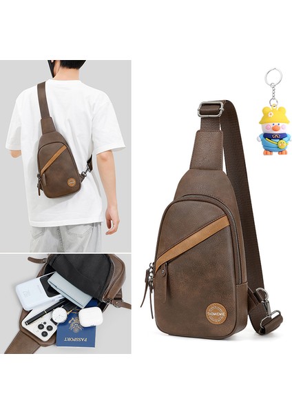 Erkek Crossbody Çantası Erkek Göğüs Çantası Omuz Crossbody Çantası Erkek Asılı Çantası (Yurt Dışından) fiyatları