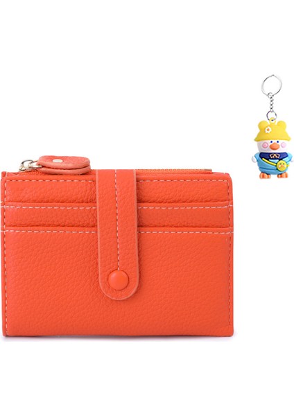 Cüzdan Çoklu Kart Yuvası Kısa Kadın El Çantası Kart Tutucu Cep Telefonu Çantası (Yurt Dışından)