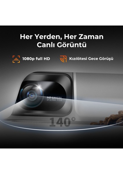 Yumshare Kameralı Çift Hazneli Akıllı Mama Kabı (Resmi Distribütör Garantili) modelleri