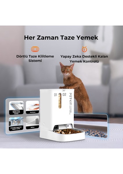 Yumshare Kameralı Çift Hazneli Akıllı Mama Kabı (Resmi Distribütör Garantili) indirimleri