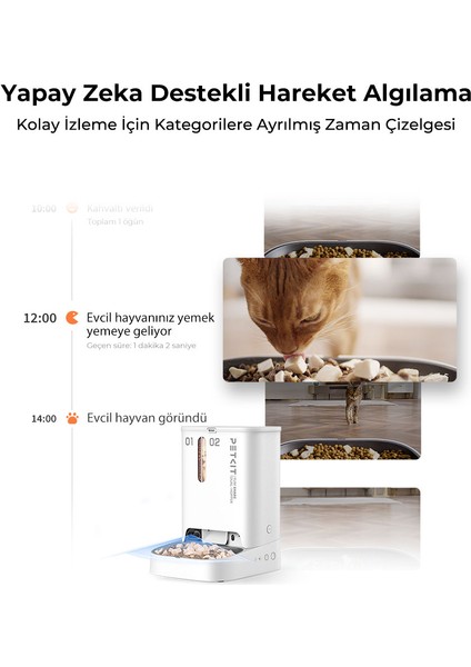 Yumshare Kameralı Çift Hazneli Akıllı Mama Kabı (Resmi Distribütör Garantili)