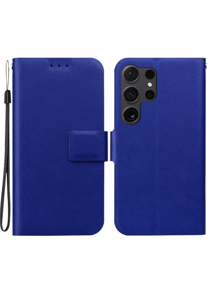 Samsung Galaxy S25 Ultra Pu Deri + Kart Yuvalı Tpu Telefon Kılıfı (Yurt Dışından)