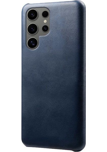 Samsung Galaxy S25 Ultra Buzağı Dokusu Pu Deri Sert Pc Koruyucu Telefon Kapağı (Yurt Dışından)