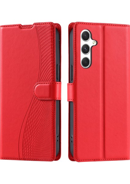 Samsung Galaxy S25 Plus Kart Yuvalı, Askılı Pu Deri Flip Telefon Kapağı (Yurt Dışından)