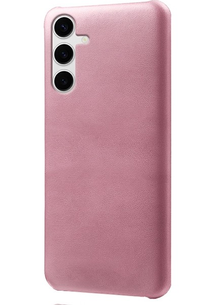 Samsung Galaxy S25 Plus Buzağı Dokusu Pu Deri Sert Pc Koruyucu Telefon Kapağı (Yurt Dışından)