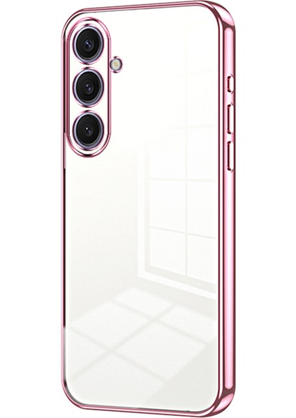 Samsung Galaxy S25 Plus Elektro Kaplama Çerçeve Yumuşak Tpu Telefon Kapağı (Yurt Dışından)