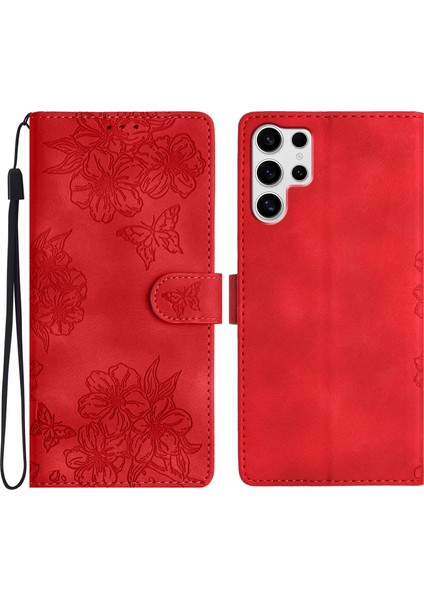 Samsung Galaxy S25 Ultra Ten Dokunuşlu Deri Telefon Kılıfı (Yurt Dışından)