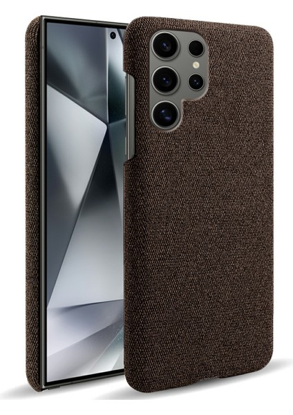 Samsung Galaxy S25 Ultra Kumaş Dokusu Çizilmez Koruyucu Pc Telefon Kapağı (Yurt Dışından)