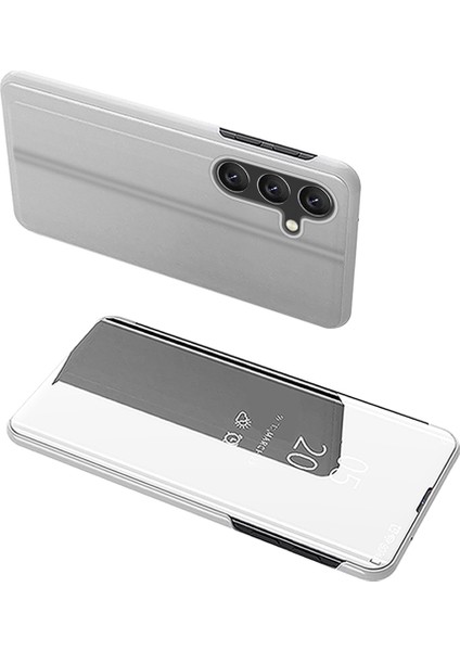Samsung Galaxy S25 Plus Görünüm Penceresi Standı Deri Flip Telefon Kapağı (Yurt Dışından)