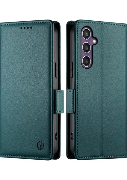 Samsung Galaxy S25 Standlı Kılıf Pu Deri Cüzdan Telefon Kapağı (Yurt Dışından)