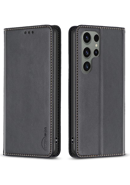 Samsung Galaxy S25 Ultra Deri Kılıf Kart Yuvaları Telefon Kapağı (Yurt Dışından)