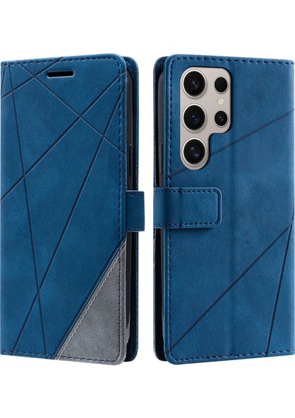 Samsung Galaxy S25 Ultra Pu Deri Ekleme Cüzdan Telefon Kılıfı (Yurt Dışından)