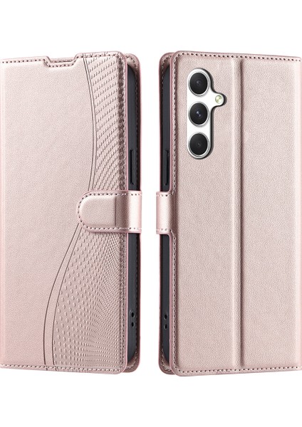 Samsung Galaxy S25 Kart Yuvalı, Askılı Pu Deri Flip Telefon Kılıfı (Yurt Dışından)