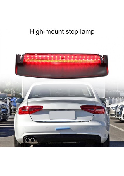 Araba 3. Üçüncü Fren Durdurma Lambası 8K5945097 Audi A4 4 Quattro S4 B8 2009-2015 Arka Yüksek Üçüncü Fren Sinyal LED Lambası (Yurt Dışından)