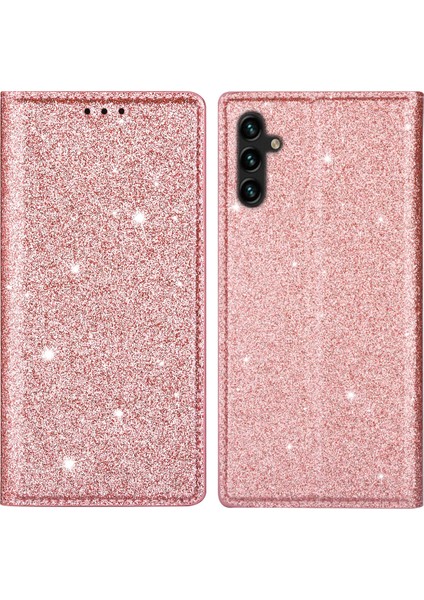 Samsung Galaxy S25 Plus Simli Pu Deri + Tpu Kart Yuvası Telefon Kapağı (Yurt Dışından)
