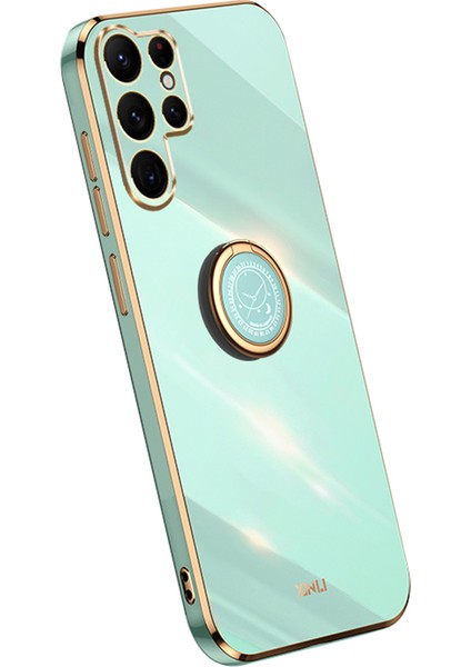 Samsung Galaxy S25 Ultra Halka Kickstand Galvanik Tpu Telefon Kapağı (Yurt Dışından)