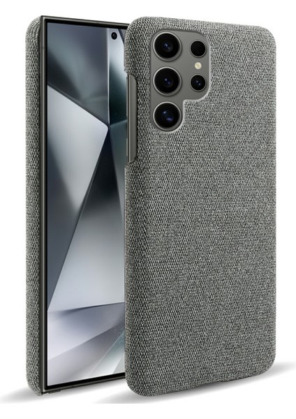 Samsung Galaxy S25 Ultra Kumaş Dokusu Çizilmez Koruyucu Pc Telefon Kapağı (Yurt Dışından)