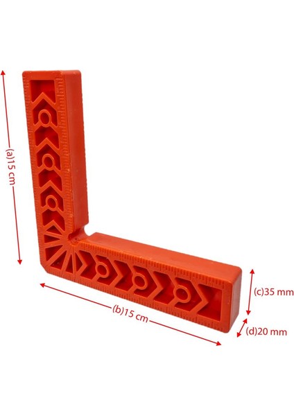 6282 Abs Plastik Gönye 15X15 cm