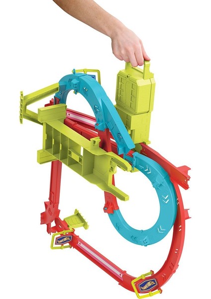 HPC07 Hot Wheels Neon Yarışlar Çoklu Yarış Heyecanı Pist Seti