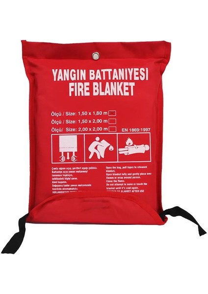 KK1300 150X180 Çantalı Yangın Battaniyesi