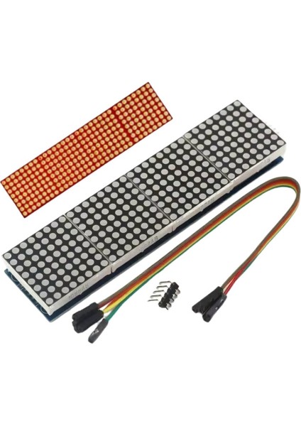 MAX7219 4-In-1 Dot Matrix Modülü - Kırmızı