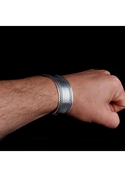 925 AyarGümüş Erkek Kelepçe Bileklik Modeli modelleri