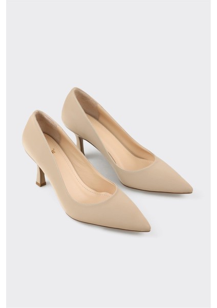 Bej Kadın Stiletto