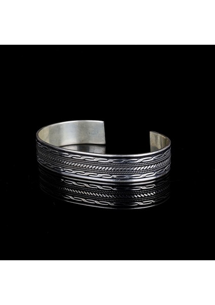 925 AyarGümüş Erkek Kelepçe Bileklik Hasır Modeli fiyatları