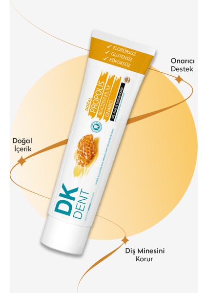 DKDENT Propolis Florürsüz Doğal Diş Macunu 75 ml fiyatları