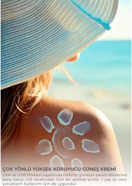 Sun Cream-Çok Yönlü Yüksek Koruyucu Güneş KREMI50 Spf 75 ml