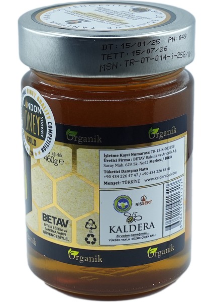 Yüksek Yayla Süzme Çiçek Balı Organik 460 gr fiyatları