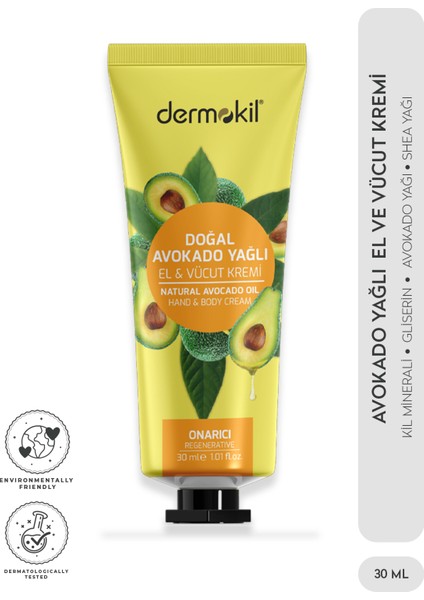Avokado Yağlı El ve Vücut Kremi 30 ml