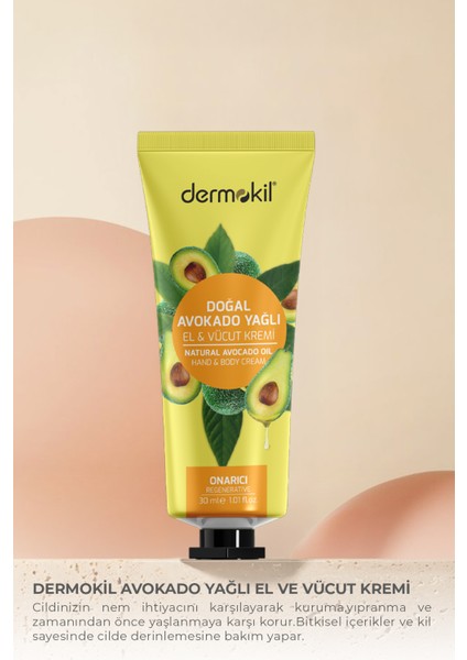 Avokado Yağlı El ve Vücut Kremi 30 ml modelleri