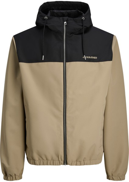 12268598 Jjelegacy Lıght Jacket Hood Erkek Spor Ceket Kahverengi